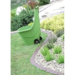 Tuinafboording Kunststof Bruin - 380 Cm -Outdoor Tuinonderhoudswinkel 1523813557 2 600