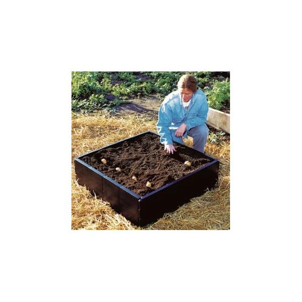 Groeibed Vierkant Kunststof - 97,5 × 97,5 × 25 Cm 4 Groeibed Vierkant Kunststof - 97,5 × 97,5 × 25 Cm - Afbeelding 2