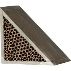 Insectenhotel BEE BAR Voor Vegtrug Grijs -Outdoor Tuinonderhoudswinkel insectenhotel voor vegtrug grijs 1542116180 1 600