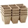 Vezelpotjes Vierkant Biologisch Afbreekbaar - 6 × 6 Cm - Set Van 24 Stuks -Outdoor Tuinonderhoudswinkel kokos potjes vierkant 6 cm 1518946012 1 600