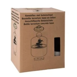 ESSCHERT DESIGN Kweekstolp Glas Op Betonbasis -Outdoor Tuinonderhoudswinkel kweekstolp glas op betonbasis 1628768575 1 600