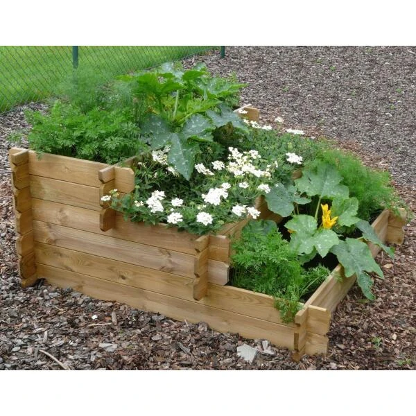 Moestuin Trapvorm 100 × 100 × 40 Cm 4 Moestuin Trapvorm 100 × 100 × 40 Cm - Afbeelding 2