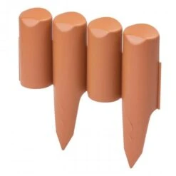 Tuinafboording Terracotta 2,5 M - Set Van 10 Stuks -Outdoor Tuinonderhoudswinkel palissade afboording 25m 1484062290 3 600