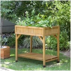 Vegtrug Kruidentafel 58 × 78 × 80 Cm - Naturel -Outdoor Tuinonderhoudswinkel plantentafel kruidentafel 1540759277 1 600
