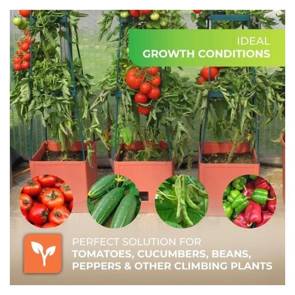 Plantentoren Maxitom Met Waterreservoir - Antraciet 8 Plantentoren Maxitom Met Waterreservoir - Antraciet - Afbeelding 6