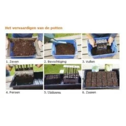 Gegalvaniseerde Pottenpers - 5 Potjes Van 38 Mm -Outdoor Tuinonderhoudswinkel pottenpers 5 x 38 mm 1484055151 2 600