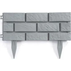 Tuinboord Baksteenmotief - Ca. 170 Cm - Set Van 4 Stuks -Outdoor Tuinonderhoudswinkel tuinafboording baksteenmotief 17 m 1556568211 2 600