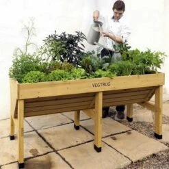 Vegtrug Verhoogde Kweektafel - 180 × 76 × 80 Cm -Outdoor Tuinonderhoudswinkel vegtrug 180 cm 1484054920 3 600