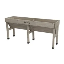 Verhoogde Kweektafel Muurmodel Grijs - 180 × 46 × 80 Cm -Outdoor Tuinonderhoudswinkel vegtrug muurmodel 180 cm grijs 1540753223 1 600