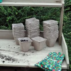 Vierkante Afbreekbare Potjes - Set Van 36 Stuks -Outdoor Tuinonderhoudswinkel vierkante afbreekbare potjes 1512595481 1 600