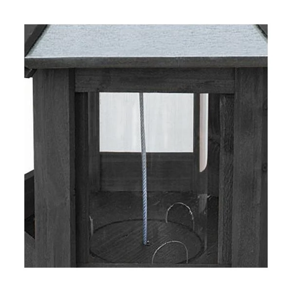 Vogelvoederhuis Met Ingebouwde Zadensilo - Zeskant 7 Vogelvoederhuis Met Ingebouwde Zadensilo - Zeskant - Afbeelding 5