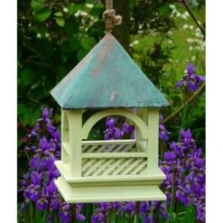 Voedertafel Hangend Met Koperen Afdak -Outdoor Tuinonderhoudswinkel voedertafel hangend met koperen dak 1484053475 4 600