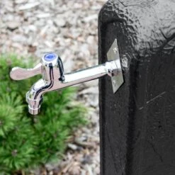 Waterzuil Met Kraan En Aansluiting - Zwart -Outdoor Tuinonderhoudswinkel waterzuil zwart 1549709948 2 600